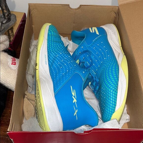 Teal Skechers SKX Pickleball Shoes Sneakers 10.5 NOBox Goodyear Soles Worn Cool main image 6